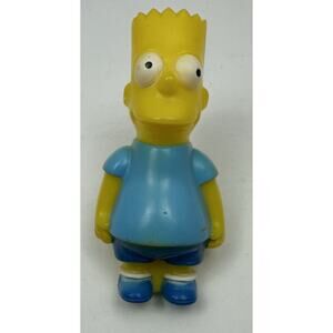 Vintage Simpsons 1990 Bart Simpson Soft Glow Night Light Working Blue Shirt